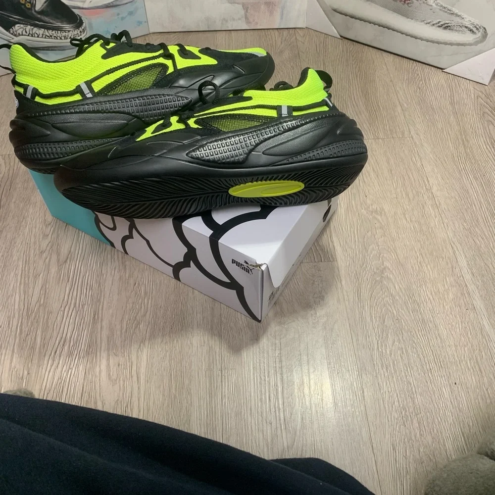 Puma RS-Dreamer J Cole Lime Green Basketball Shoes Size 8.5